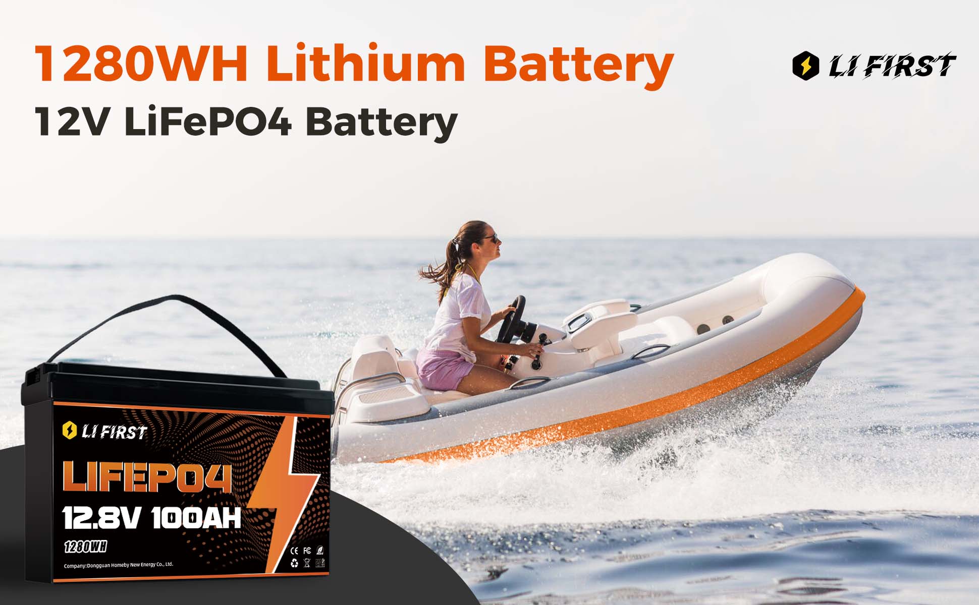 12V 100Ah LiFePO4 battery lifirst 1