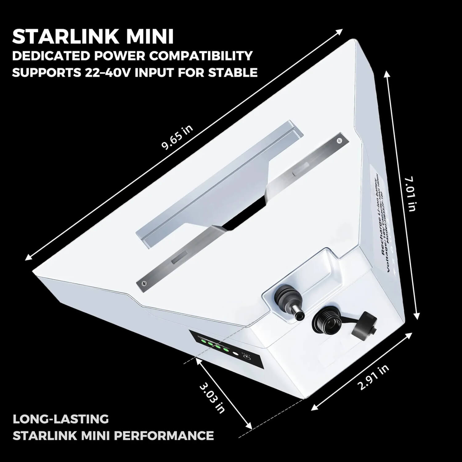 Lifepo4powes 99Wh Starlink Mini Battery by Bright Power IP65
