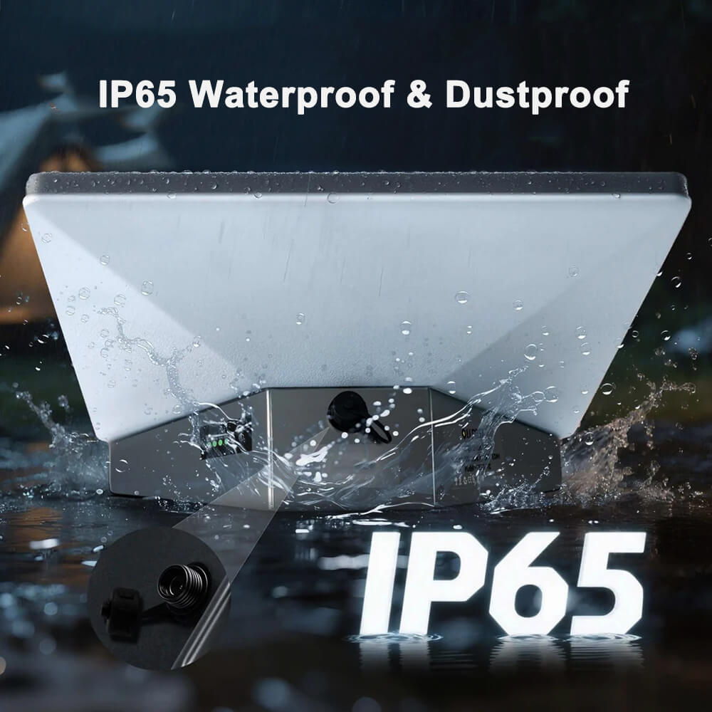 Starlink Mini battery pack tested in water with IP65 waterproof and dustproof protection